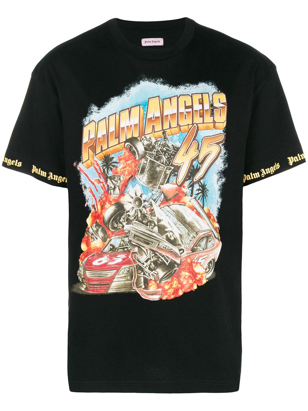 palm angels car crash tee