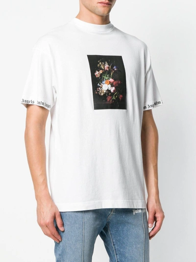 Shop Palm Angels Floral Print Short-sleeve T-shirt