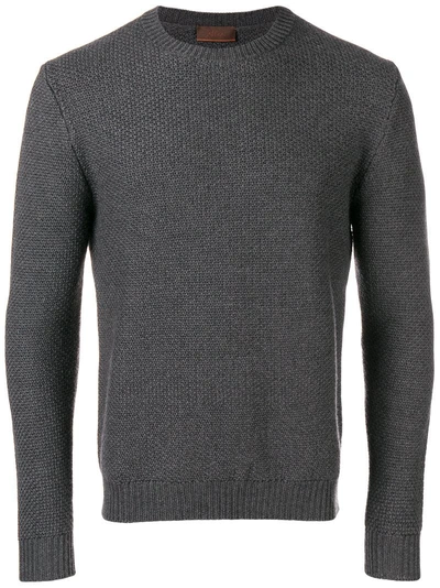 Shop Altea Fine Knit Sweater - Grey