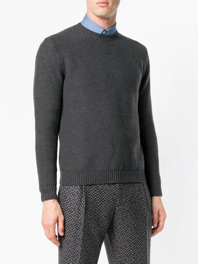 Shop Altea Fine Knit Sweater - Grey