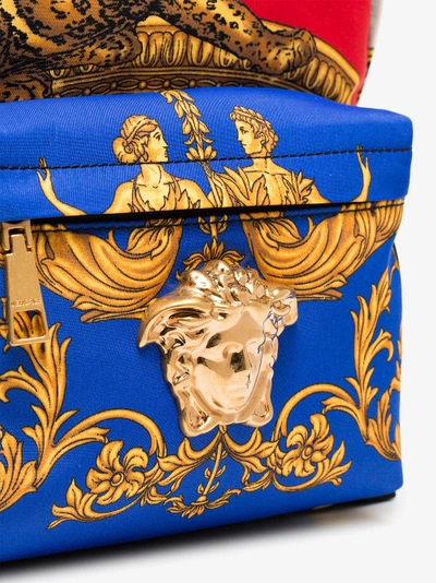 Shop Versace Multicoloured Baroque Printed Backpack