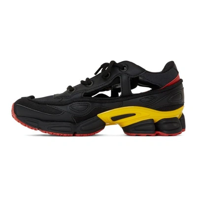 Shop Raf Simons Black And Grey Adidas Originals Edition Rs Replicant Ozweego Sneakers In Blk Gld Gry