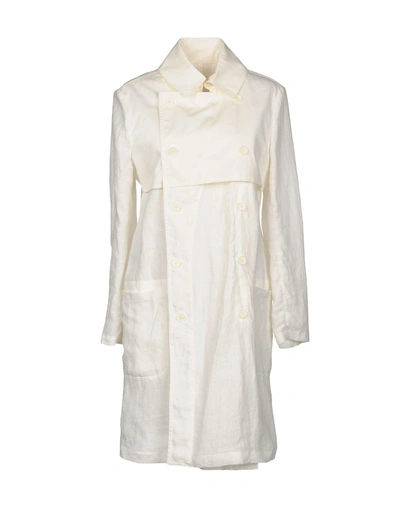 Shop Each X Other Overcoats In Ivory