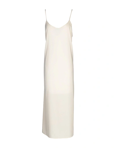 Shop Aglini Midi Dress In Beige