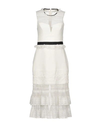 Shop Three Floor Midi Dress In White