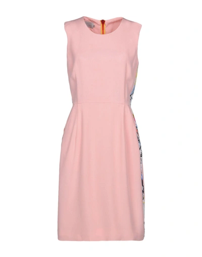 Shop Preen Knee-length Dress In Pink