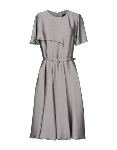 Shop Max Mara Knee-length Dress In Grey