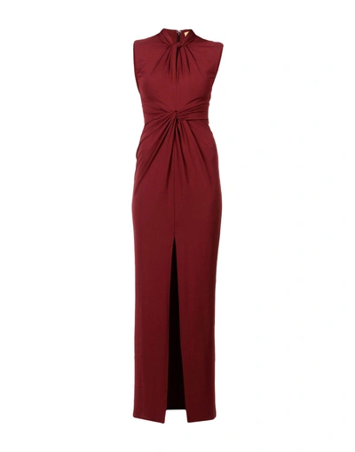 Shop Michael Kors Long Dress In Maroon