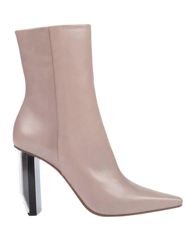Shop Vetements Ankle Boots In Dove Grey