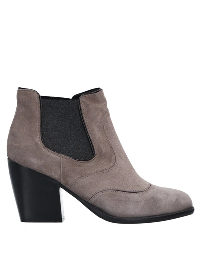Shop Alberto Fermani Ankle Boots In Dove Grey