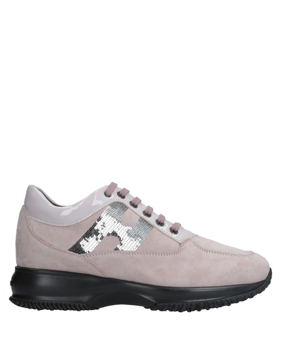 Shop Hogan Sneakers In Pale Pink