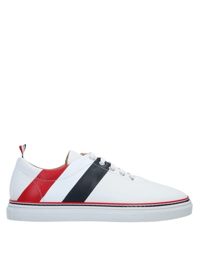 Shop Thom Browne Sneakers In White