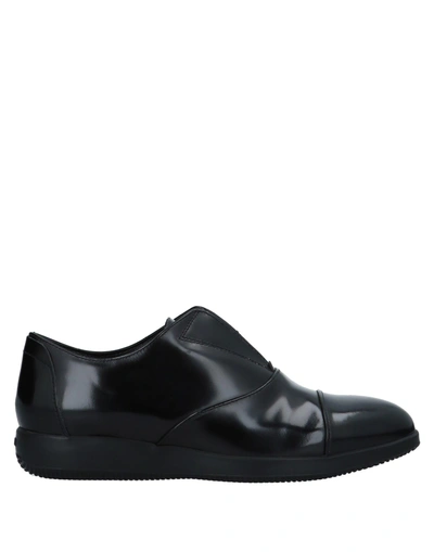 Shop Hogan Loafers In Black