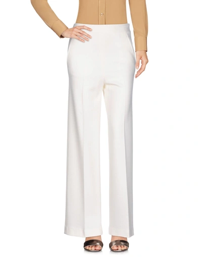 Shop M Missoni Casual Pants In Ivory