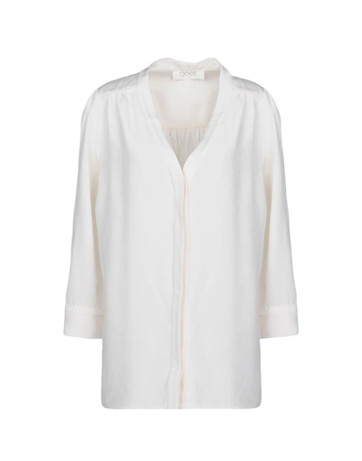 Shop Goat Silk Shirts & Blouses In Ivory