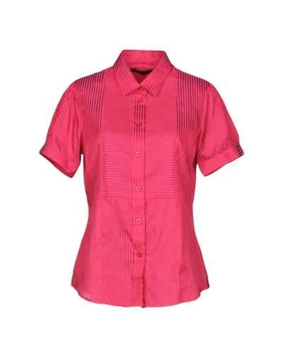Shop Ben Sherman Striped Shirt In Fuchsia