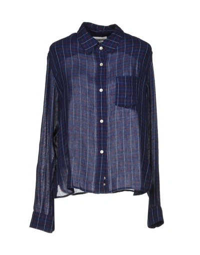 Shop Giambattista Valli Checked Shirt In Dark Blue