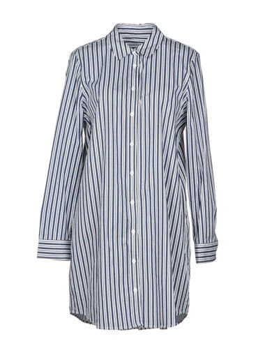 Shop Equipment Striped Shirt In Dark Blue