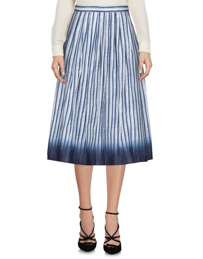 Shop Weekend Max Mara 3/4 Length Skirts In Blue