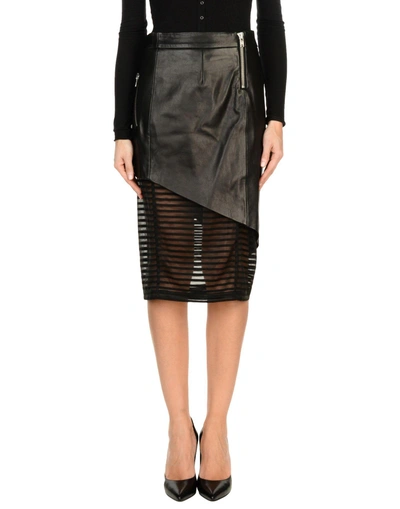 Shop Michelle Mason Knee Length Skirt In Black