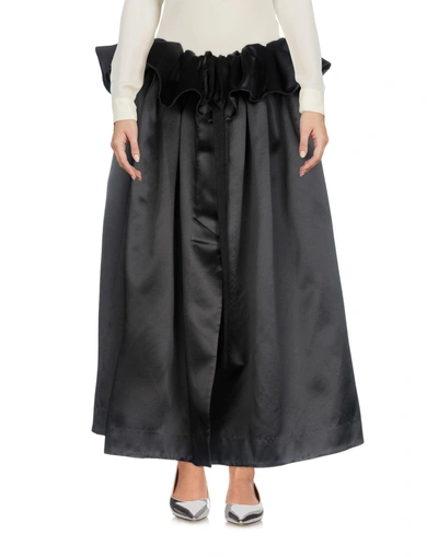 Shop Ellery Long Skirts In Black