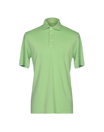 Shop Fedeli Polo Shirt In Light Green