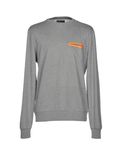 Shop Sundek Man Sweatshirt Light Grey Size Xl Cotton, Polyester