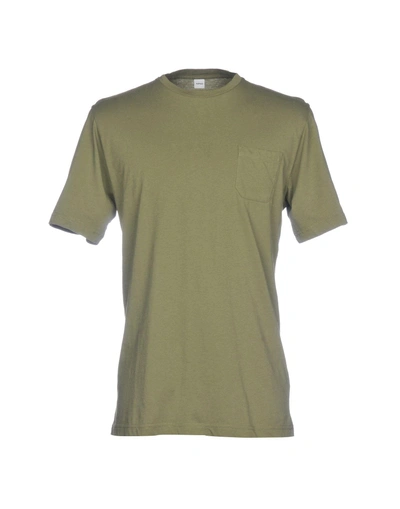 Shop Aspesi Man T-shirt Military Green Size Xl Cotton