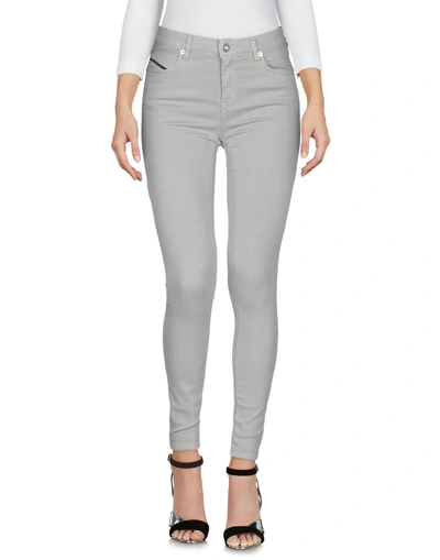 Shop Diesel Black Gold Denim Pants In Light Grey