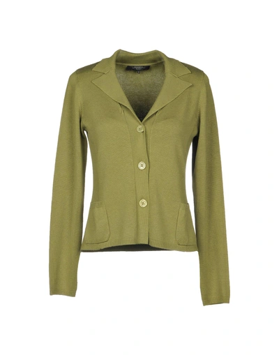 Shop Weekend Max Mara Cardigan In Green