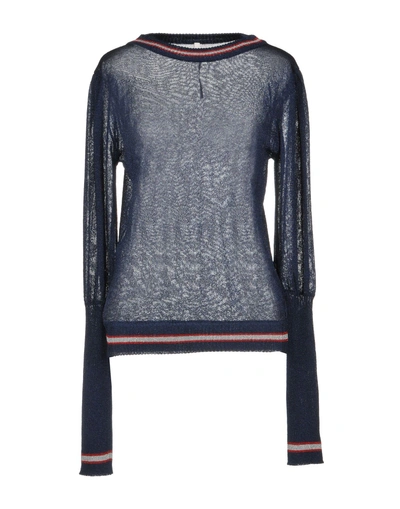 Shop Miahatami Sweaters In Dark Blue