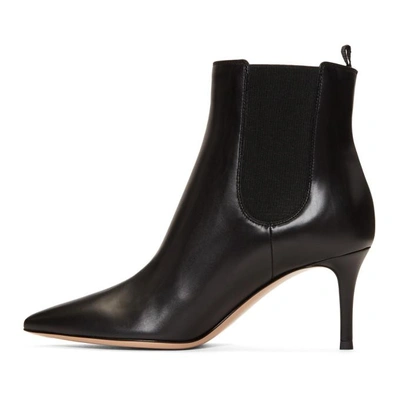 Shop Gianvito Rossi Black Evan Ankle Boots