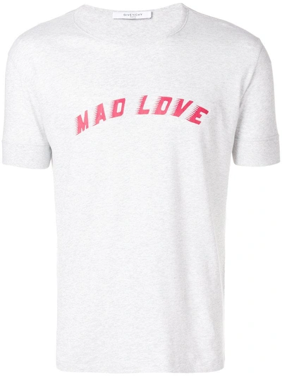 Shop Givenchy 'mad Love' T-shirt In Grey