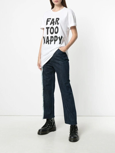 Shop House Of Holland Far Too Happy T-shirt - White