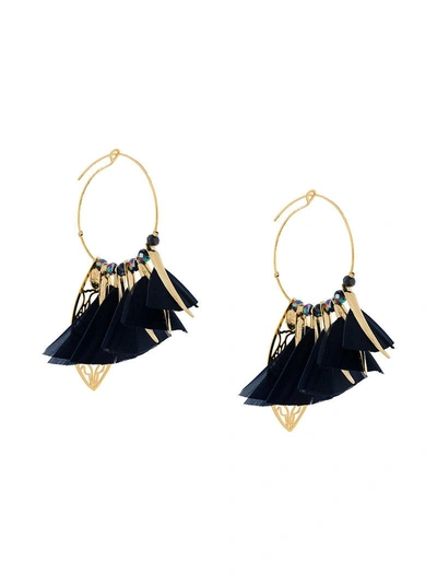 Shop Gas Bijoux Marly Hoop Earrings - Metallic