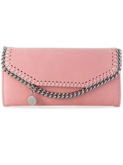 Shop Stella Mccartney Falabella Wallet - Pink In Pink & Purple
