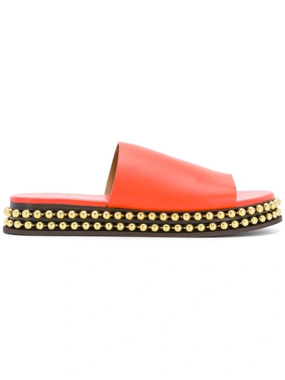 Shop Chloé Sawyer Slides - Yellow