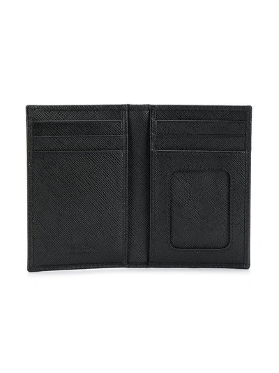 Shop Prada Foldable Square Wallet - Black