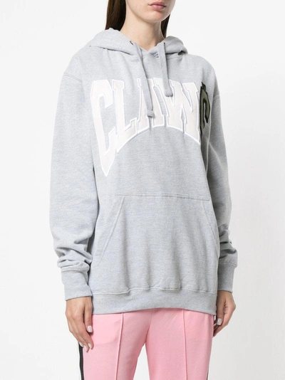 Shop House Of Holland Claw$ Hoodie - Grey
