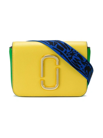 Shop Marc Jacobs Double J Crossbody Bag - Yellow