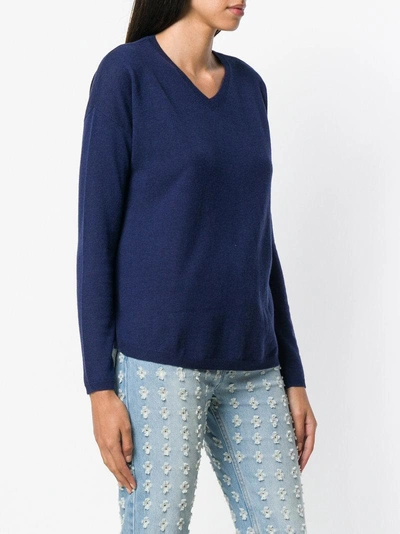 Shop Aspesi V-neck Sweater - Blue
