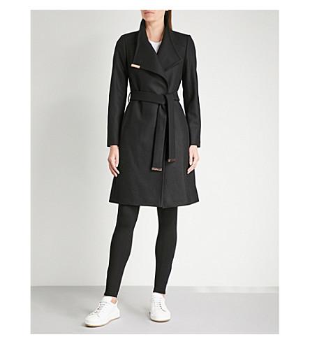 ted baker black sandra coat