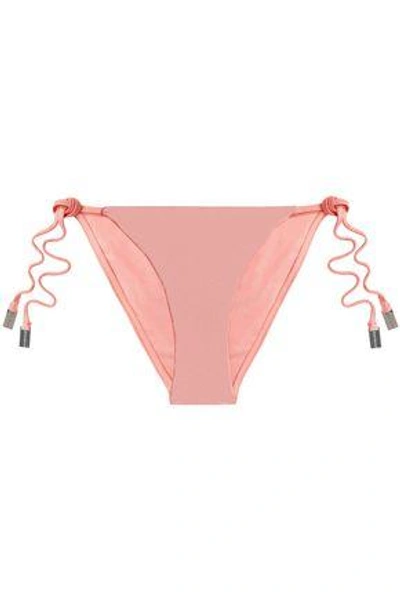 Shop Zimmermann Woman Low-rise Bikini Briefs Baby Pink