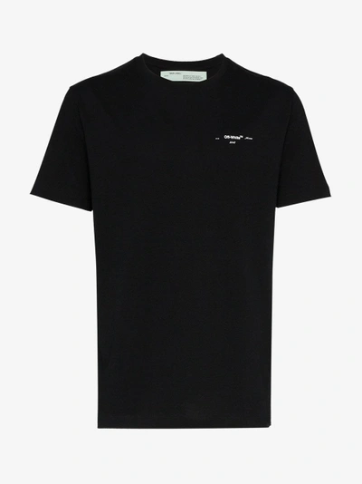 Shop Off-white Arrow Logo Print Short Sleeve Cotton T Shirt In Black