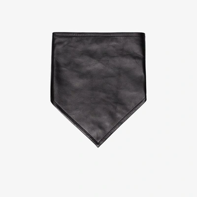 Shop Calvin Klein 205w39nyc Leather Cowboy Scarf In Black