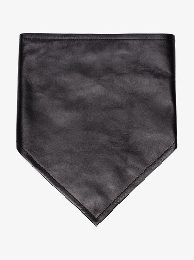 Shop Calvin Klein 205w39nyc Leather Cowboy Scarf In Black