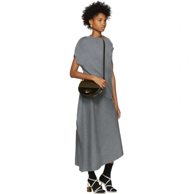 Shop Jw Anderson Grey Circle Knit Top In Mid Grey