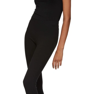 Shop Totême Toteme Black Cork Leggings In 200 Black