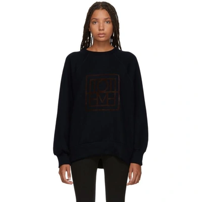 TOTÊME TOTEME NAVY ANTIBES SWEATSHIRT 