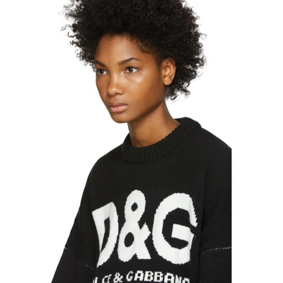 Shop Dolce & Gabbana Dolce And Gabbana Black Cashmere Forever Dandg Sweater In S9000 Black